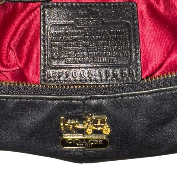 Coach Black Leather Hobo Bag - Picture 12 of 15